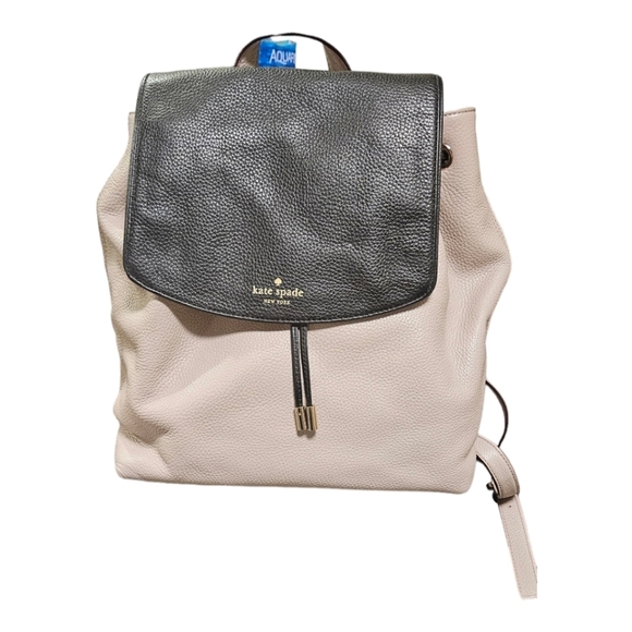 Kate Spade Taupe and Black Backpack Size Large - Picture 3 of 13